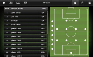 Step 3 - Do this until you have 11 players on the pitch and 7 on the bench