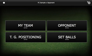 Step 1 - On the match menu select T.G. Positioning