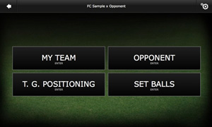 Step 1 - On the match menu select Set balls